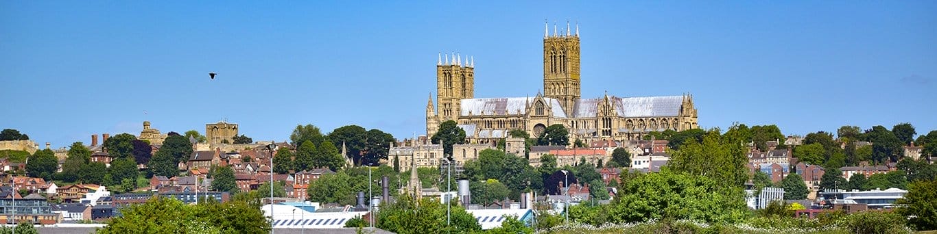 Cow Paddle Cathedral view Lincoln