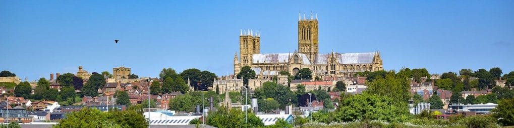 Cow Paddle Cathedral view Lincoln