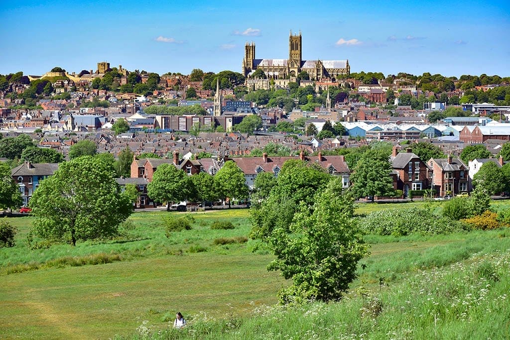 Lincoln Cathedral Cow Paddle View South Common view of Lincoln