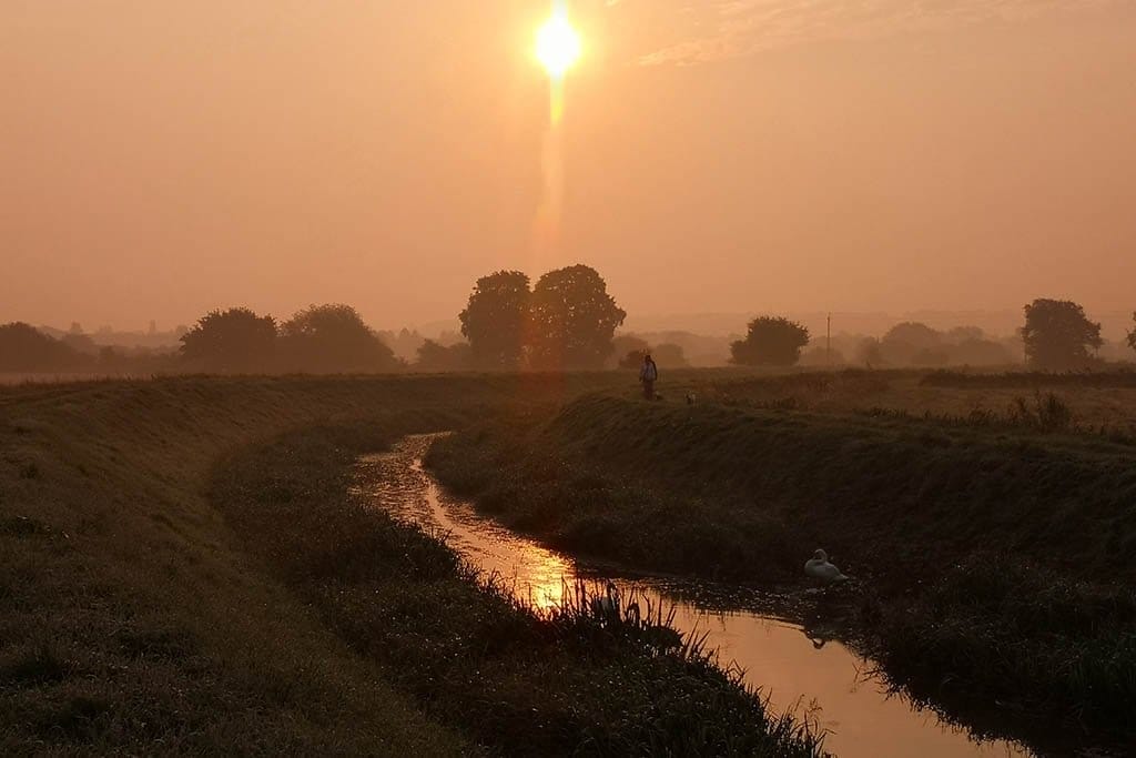 Catchwater Drain Sunset Catchwater Drain Lincoln sunset