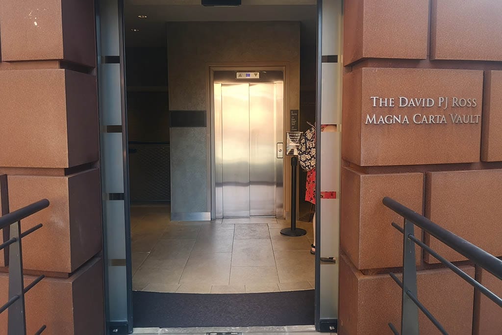 David PJ Ross Magna Carta Vault