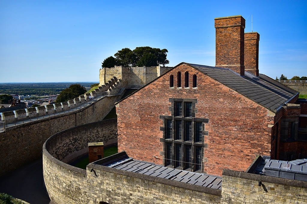 Lincoln Castle Victorian Prison from walls