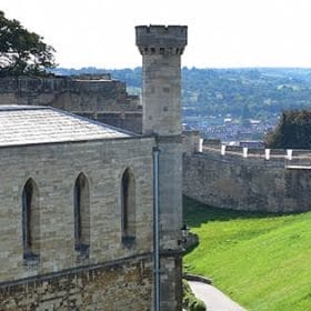 Lincoln Castle wall walk panorama
