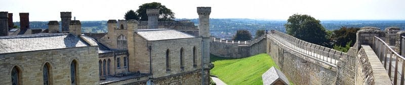 Lincoln Castle wall walk panorama