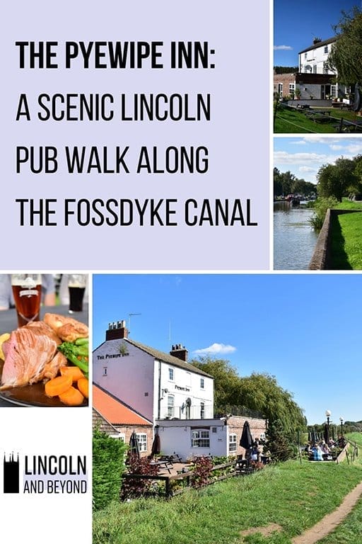 The Pyewipe Inn in Lincoln, perched on the Fossdyke Canal, can be reached in a 45-minute waterside walk from the city centre. #lincolnpubs #lincolnwalks #lincoln