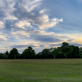 Boultham Park wide sky