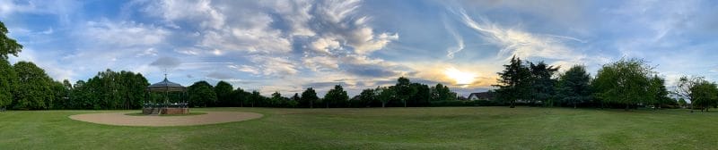Boultham Park wide sky