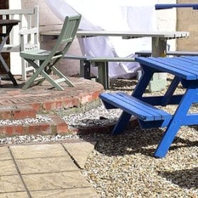 Dog and Bone beer garden Lincoln panorama