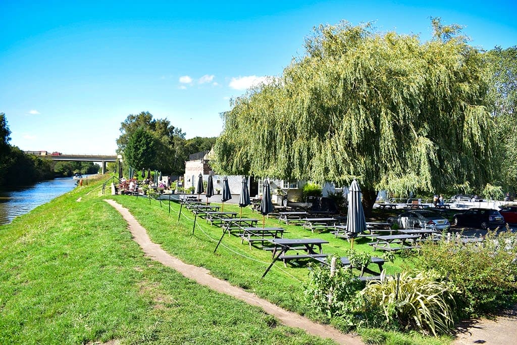 The Pyewipe beer garden