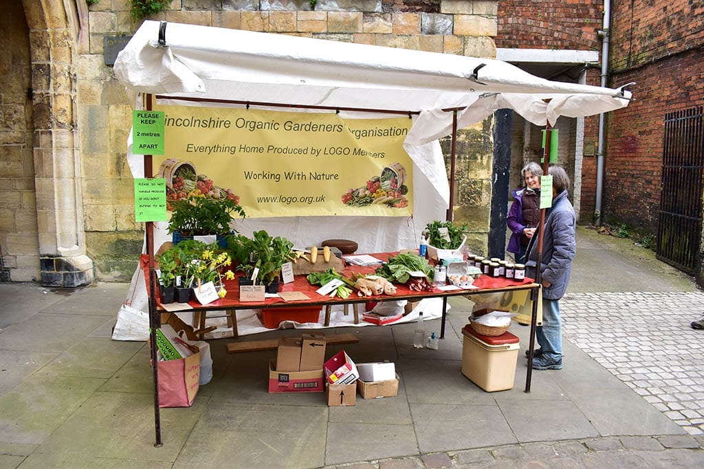 Lincolnshire Organic Gardeners Organisation Market Stall Lincolnshire Organic Gardeners Organisation