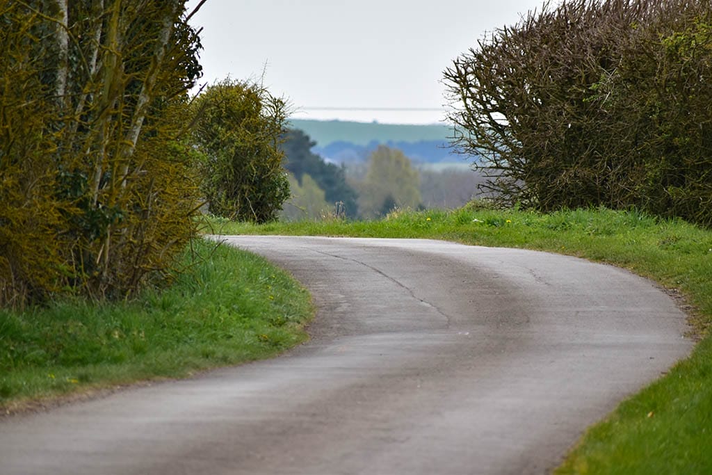 Lindsey Trail north route Walesby to Tealby road