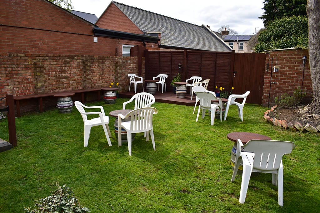 Tiny Tavern garden after refurbishment