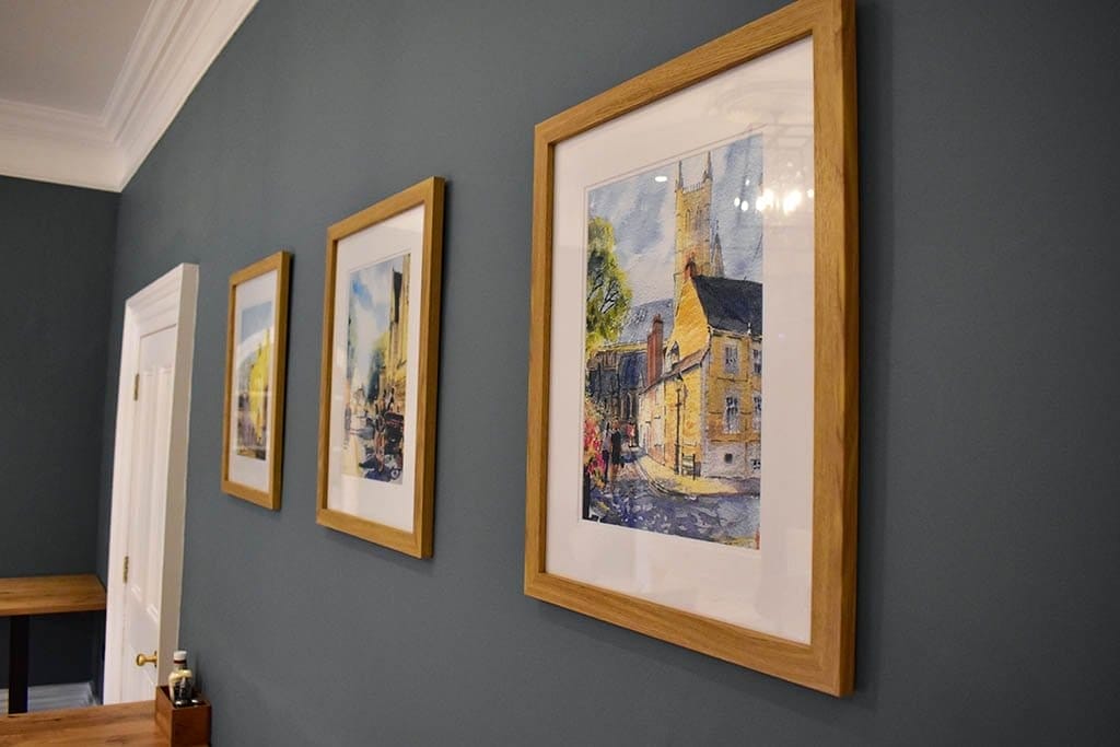Lincoln Cathedral Cafe paintings