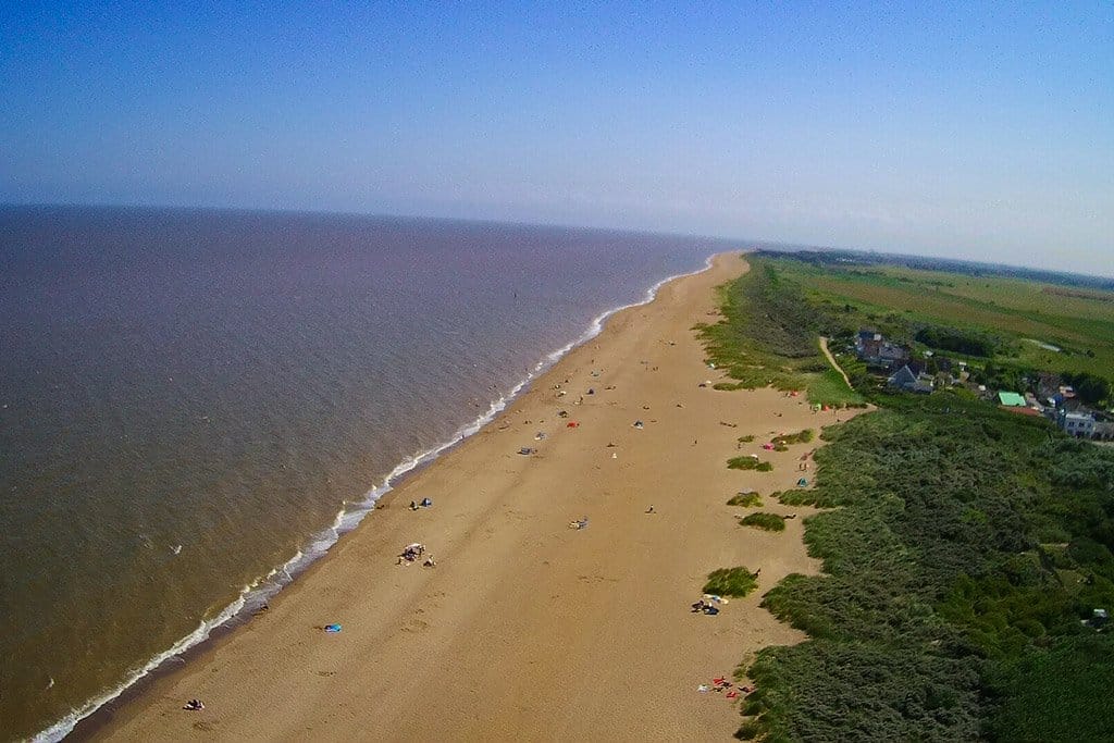 Anderby Creek Beach Anderby Creek beach full view