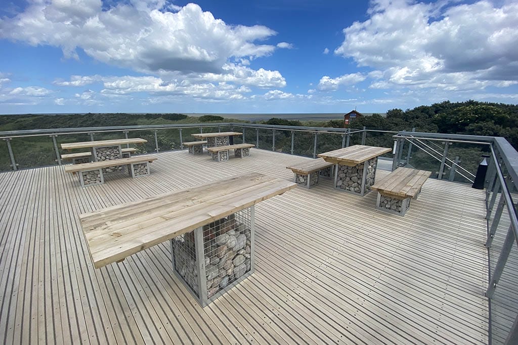 Boatshed Cafe Roof Huttoft Beach Cafe rooftop