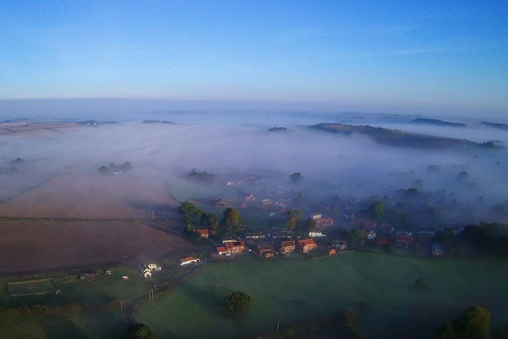 Belchford Above Belchford morning mist