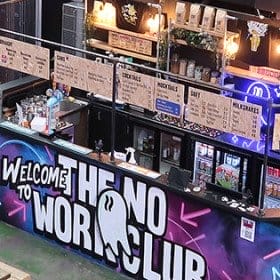 No Work Club Lincoln indoor crazy golf axe throwing escape rooms