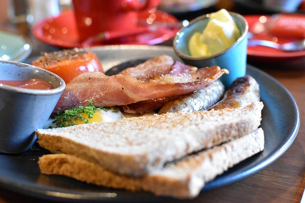 St Pauls Cafe full breakfast bacon