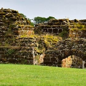 Bolingbroke Castle kitchen tower wide view