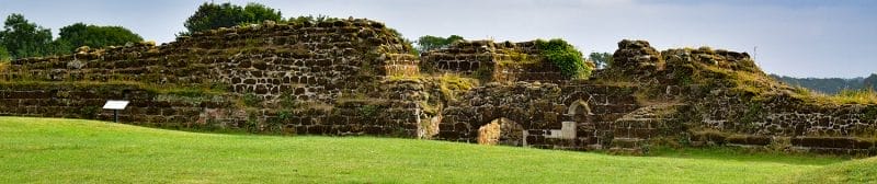 Bolingbroke Castle kitchen tower wide view