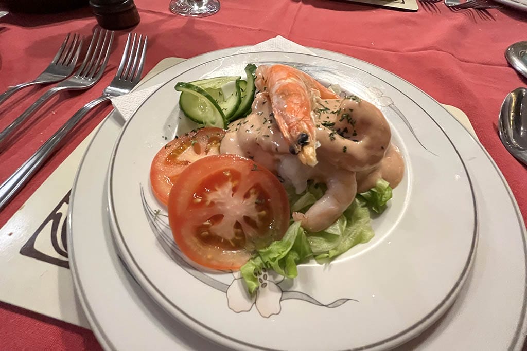 Prawn cocktail starter
