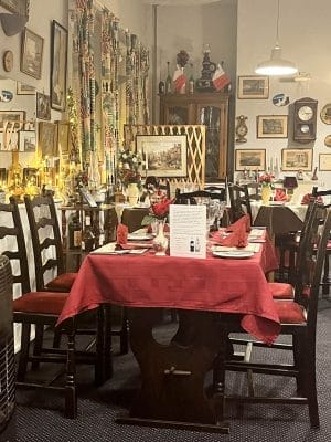 Tables and decorations