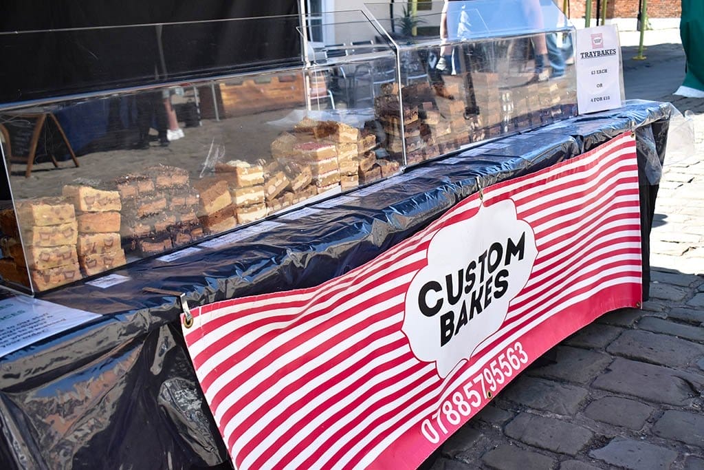 Custom Bakes stall at Lincoln Farmers Market