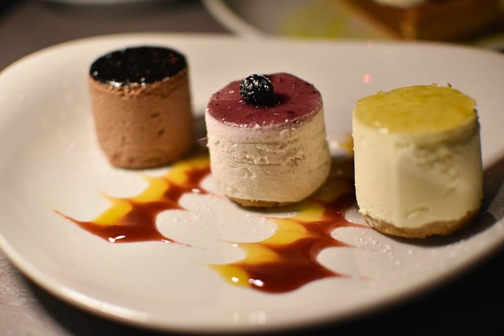 Assiette of Cheesecakes Late at the Lawn assiette of cheesecakes