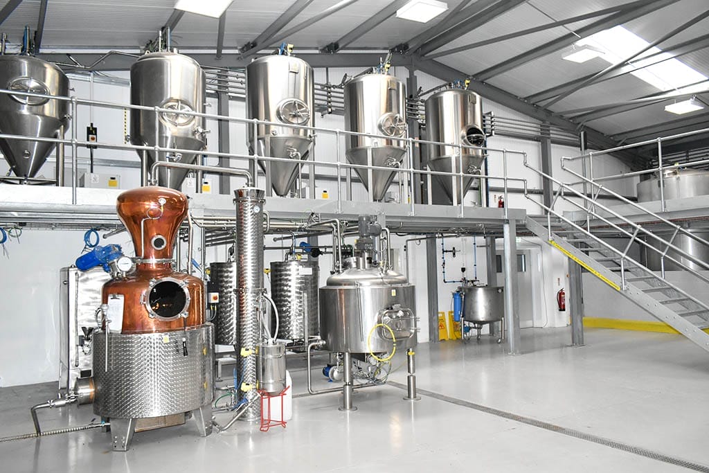 Louth Distillery main floor tanks