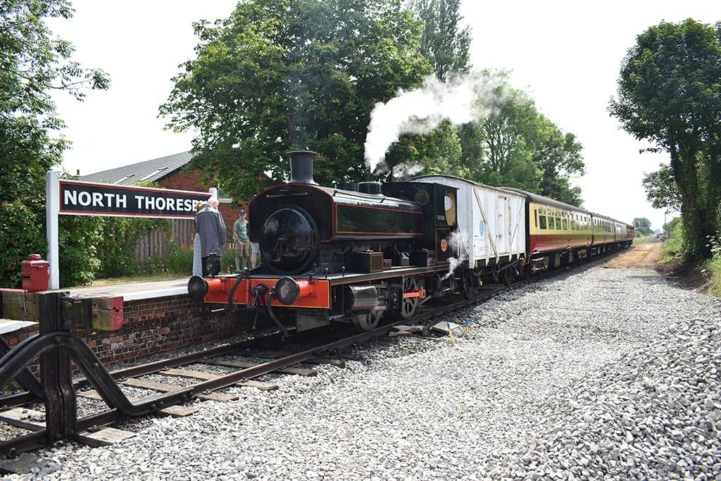 Lincolnshire Wolds Railway North Thoresby Lincolnshire Wolds Railway train
