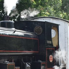 Lincolnshire Wolds Railway steam engine closeup