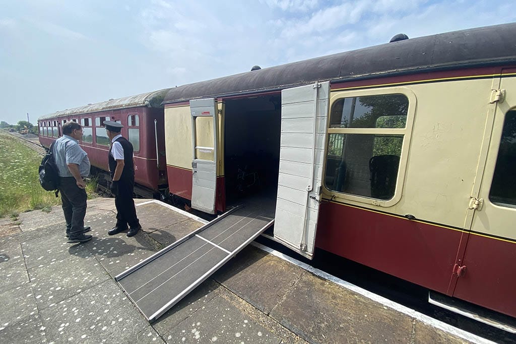 Lincolnshire Wolds Railway Accessibility Lincolnshire Wolds Railway wheelchair ramp