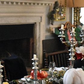 Doddington Hall Christmas dining table