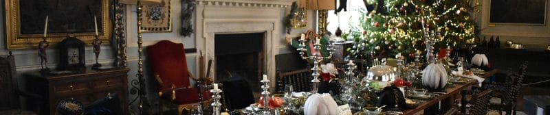 Doddington Hall Christmas dining table
