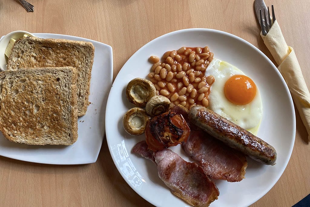 B&B Full English Breakfast Full English breakfast Lincolnshire sausage