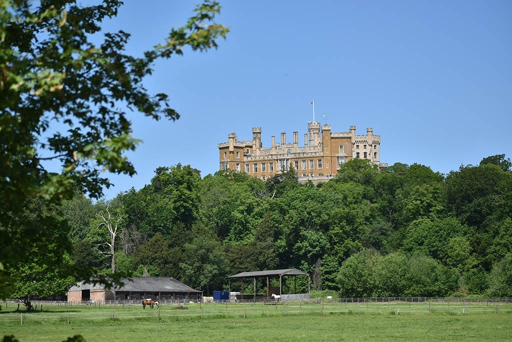 Belvoir Castle Belvoir Castle view from car park