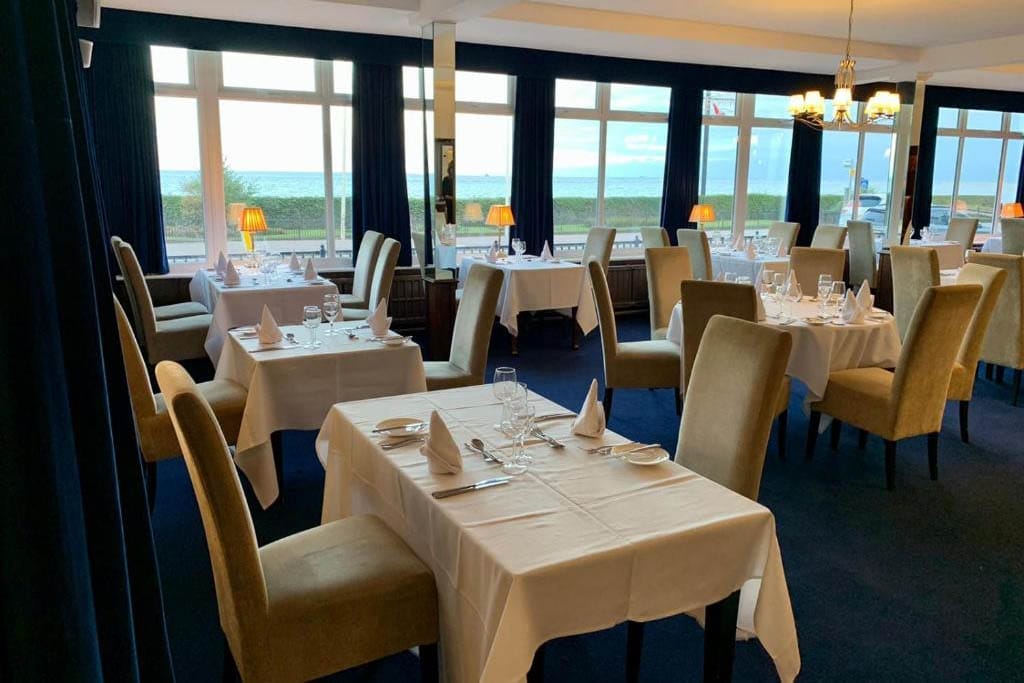 Kingsway Hotel Restaurant Sea view from the Kingsway Hotel restaurant