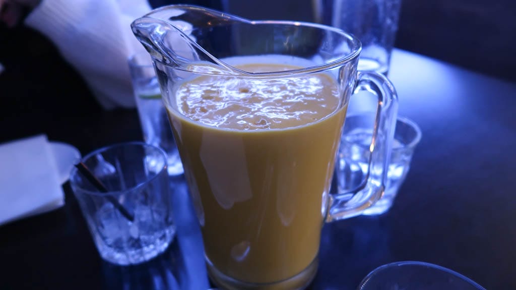 Mango lassi jug
