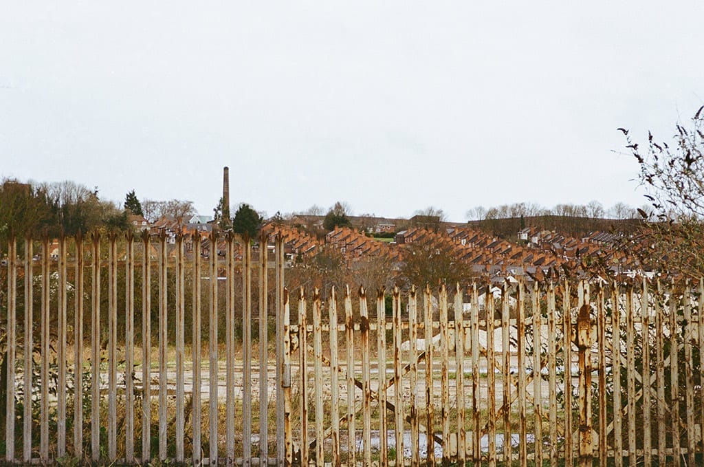 Monks Road estate in Lincoln from Spa Road